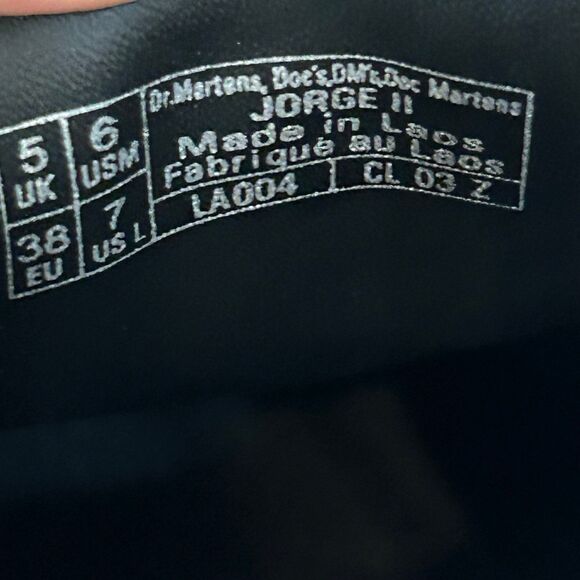 DR MARTENS Jorge II leather slingback clogs mules slip on shoes women’s 7 new - Picture 3 of 10